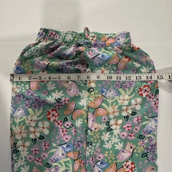 H&M Floral Multicolor Pants - Size 6X - Picture 6 of 7